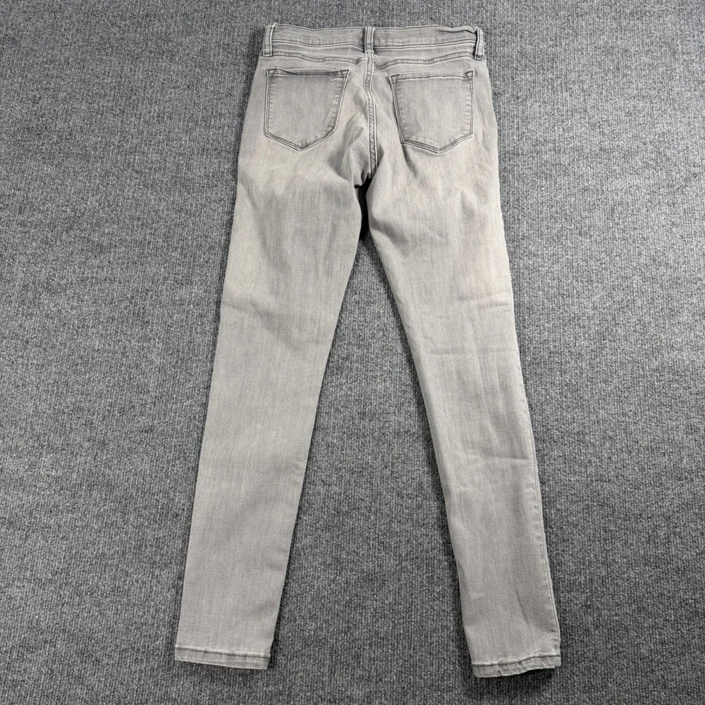 Banana Republic Sculpt Skinny Jeans Womens 26/2 LightGray Denim Pants Distressed